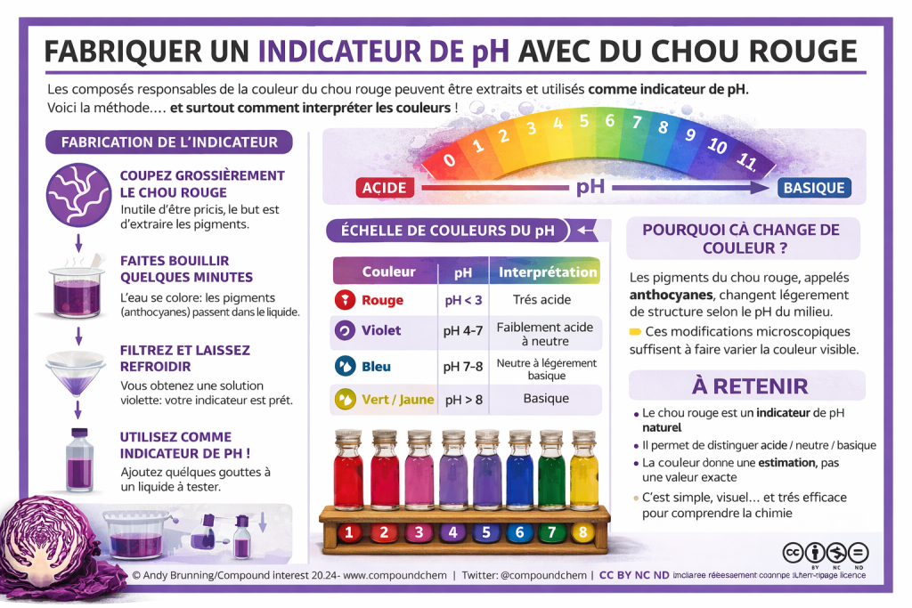 FABRIQUER UN INDICATEUR DE pH AVEC DU CHOU ROUGE